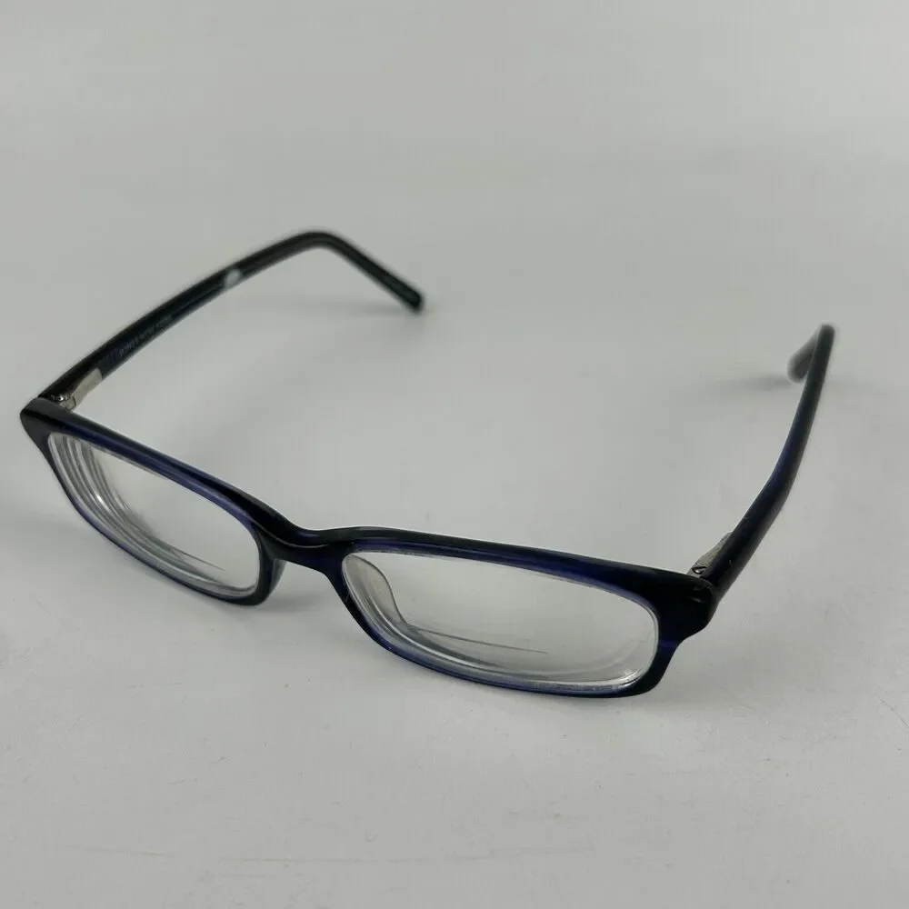 Jones New York J739 Eyeglasses Women Blue Black Plastic Frame Full Rim 51 15 140
